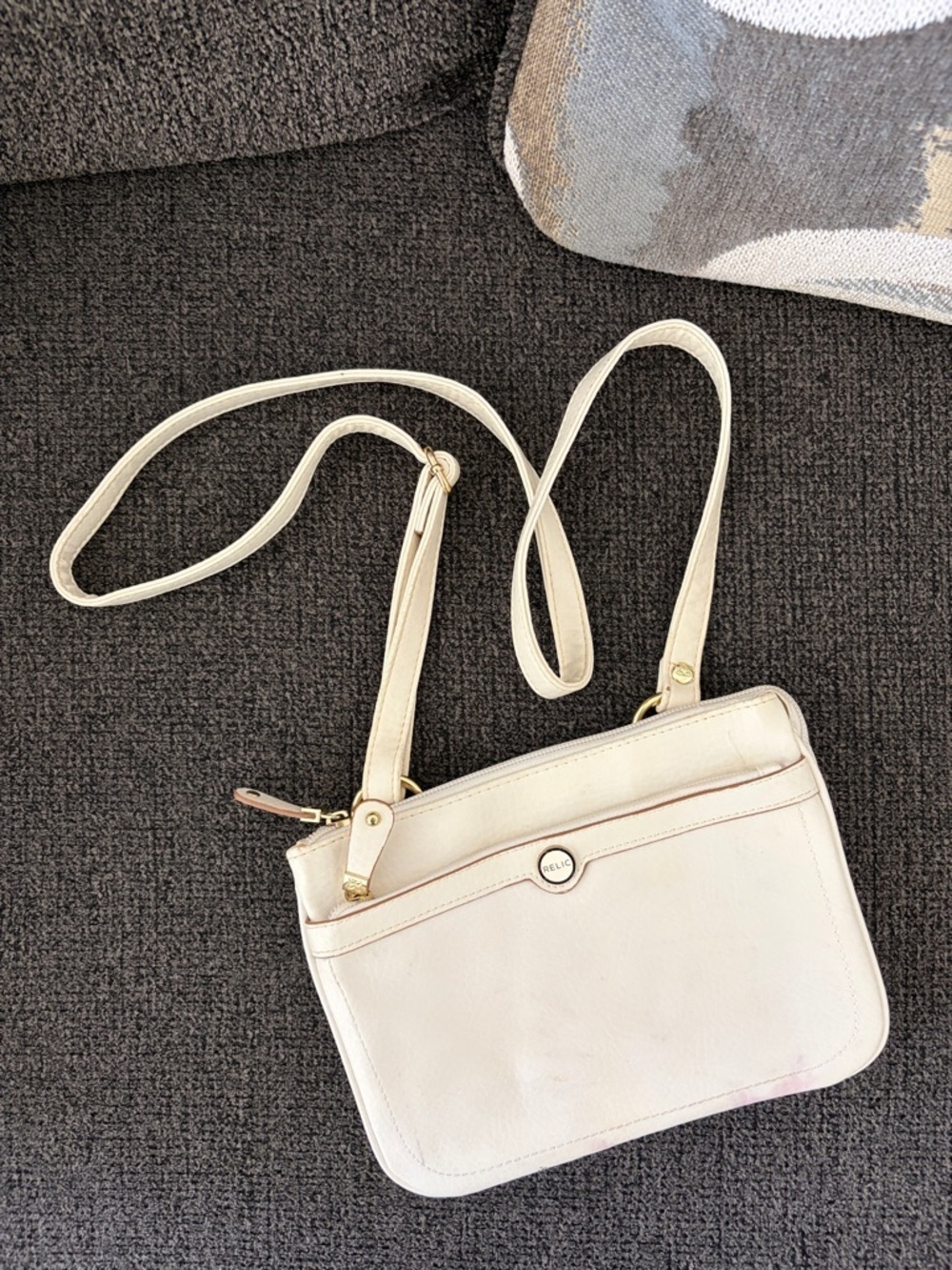 Relic white crossbody bag